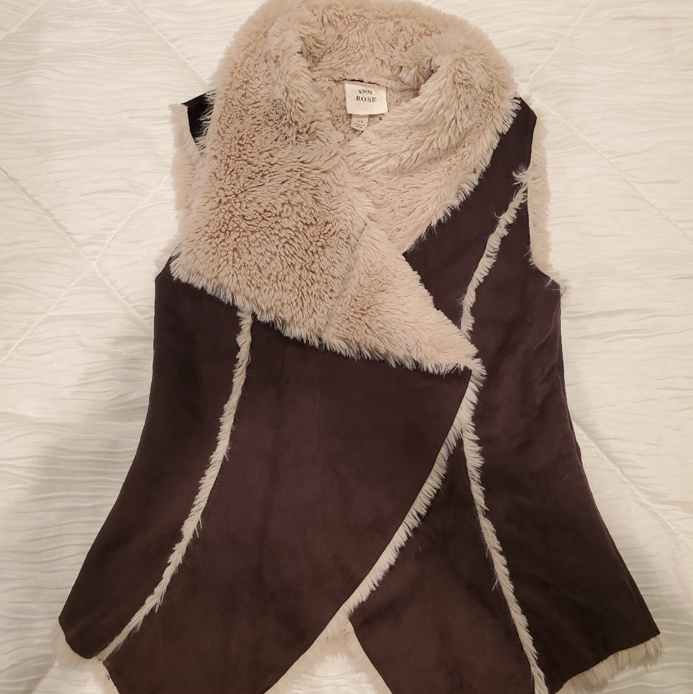 Faux fur vest